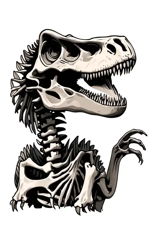 Dinosaur Fossil Skeleton