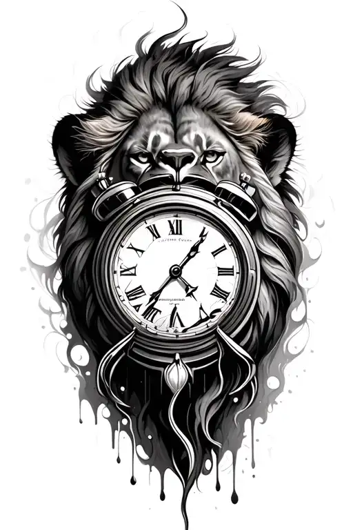 Leo Son With Clock Melting