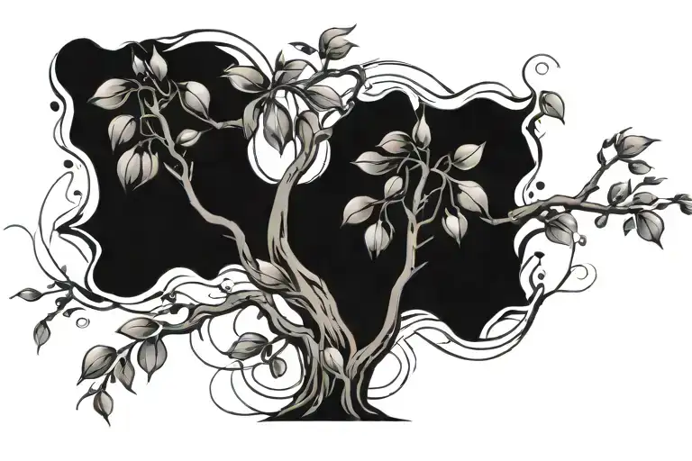 Cherry Tree Intertwined