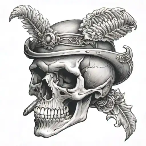 Realistic Skull Portrait With Gp