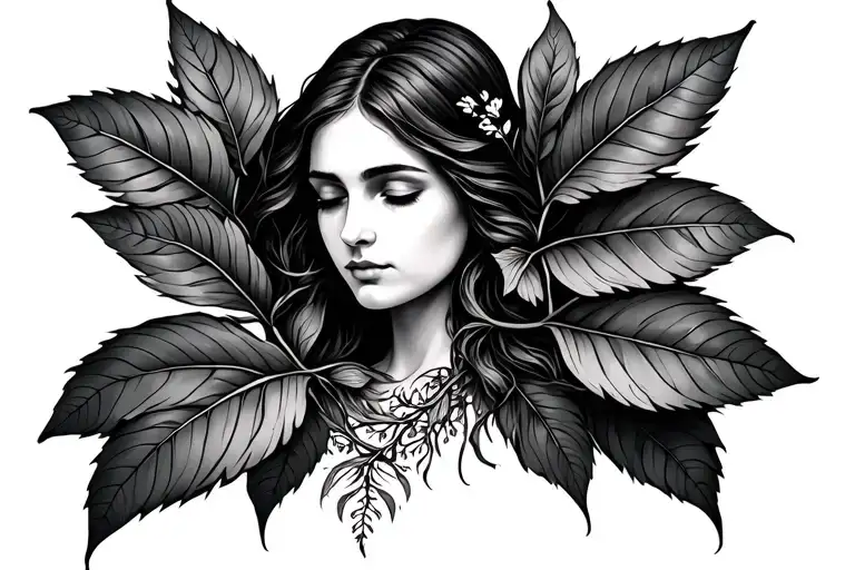 Faith With Leaves Growing Amidst