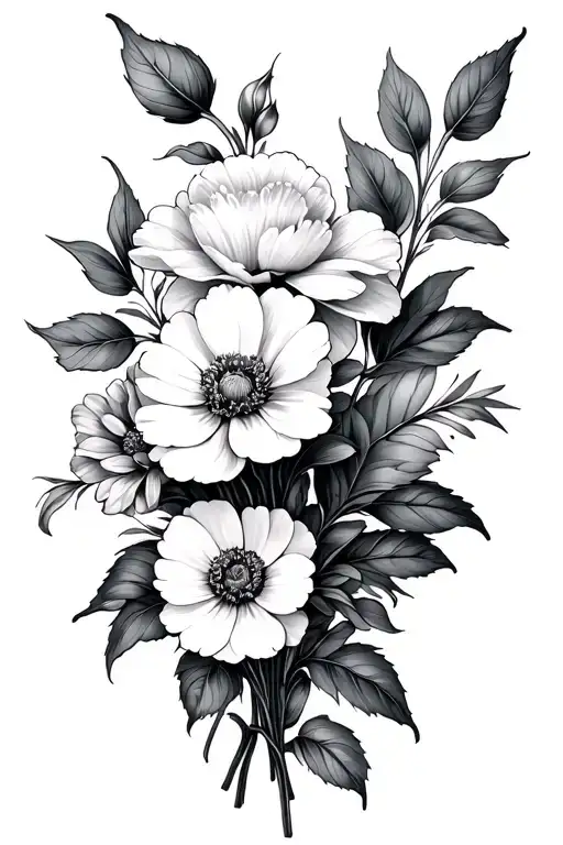 February Birth Flower Bouquet