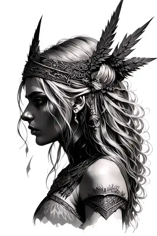 Freya Norse Goddes Wearing