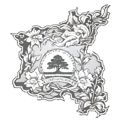 Create A Tattoo That Incorporates The State Of Michigan And The State Of Arizona