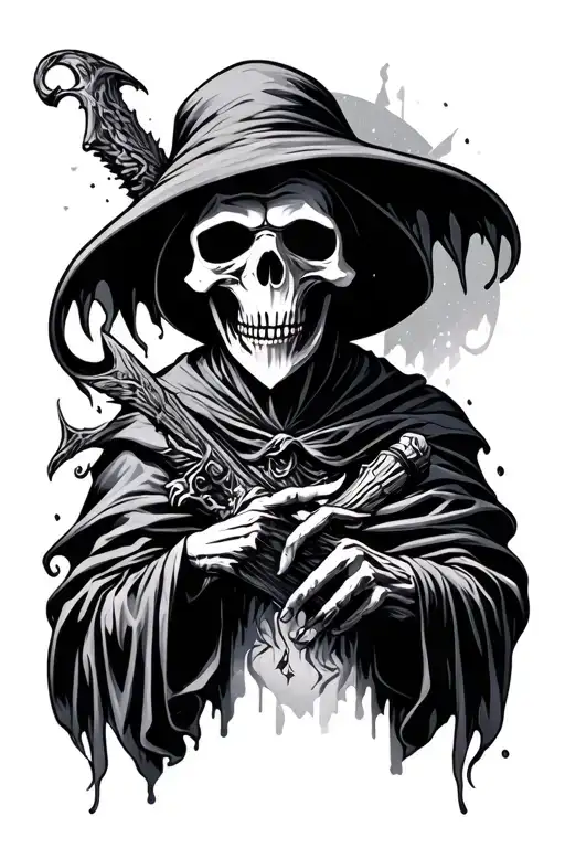 Grim Reaper Holding