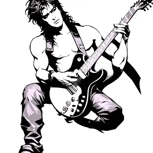 Invincible Character Playing A Guitar