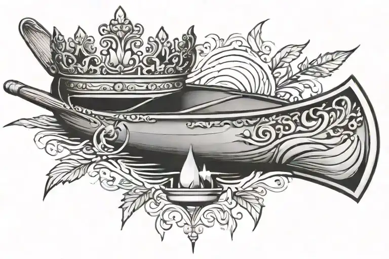 Canoe With Crown
