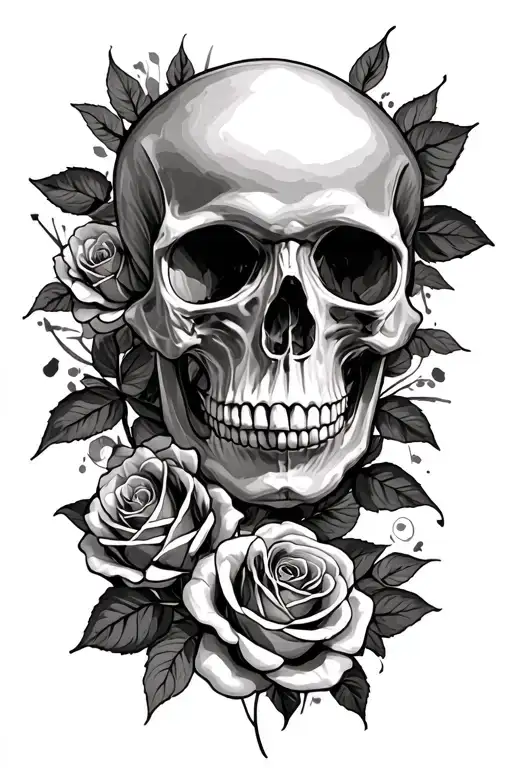 Skull And Roses
