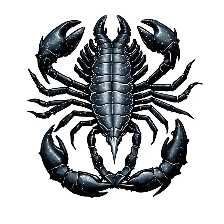 Scorpio Sign Combined With Scorpio Constellation Merged