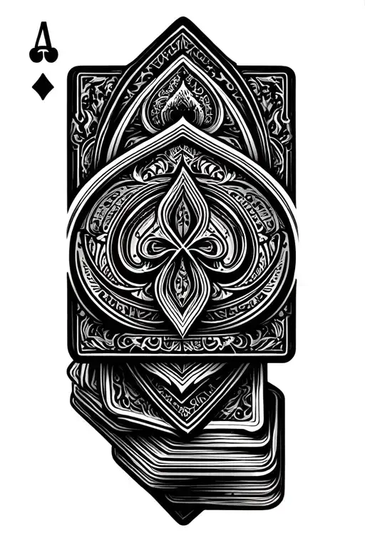 Deck Of Cards Being Shuffled