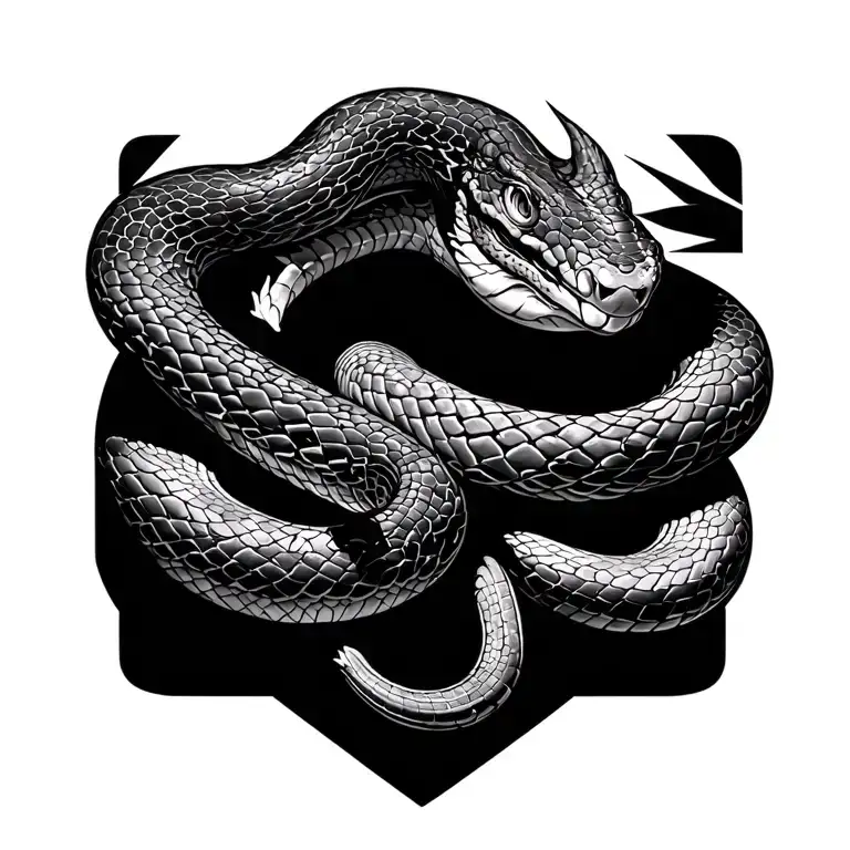 Snake With Lighting Spine