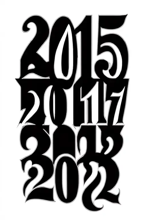 Roman Numerals 2015 2017 2019 2022