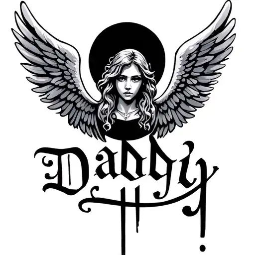 Angel Wings Small Daddy Written