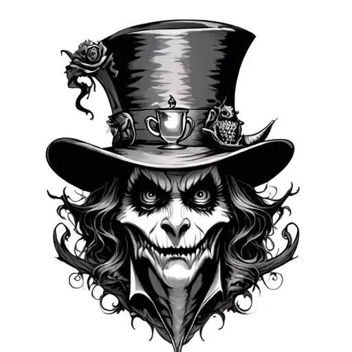 Evil Mad Hatter Tea Party With Monsters