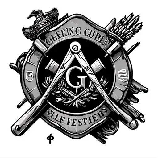 Masonic Firefighter Forearm Sleeve