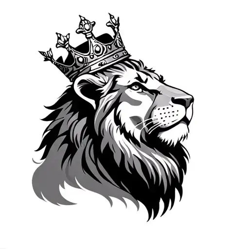 Lion Wearing A Crown