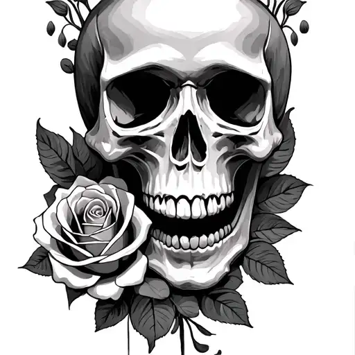Skull And Roses