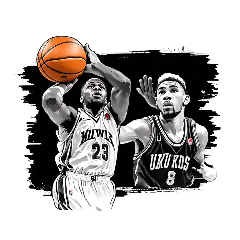 Maxwell And Basketball Player Shooting