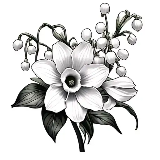 Daffodil Lily Of The Valley Astor And Marigold