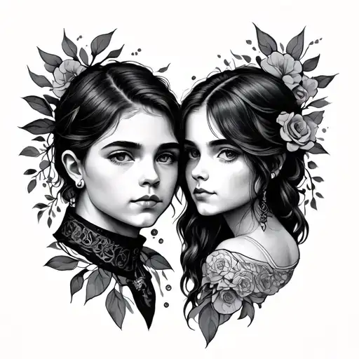 Small Common Tattoo Between Brother And Sister