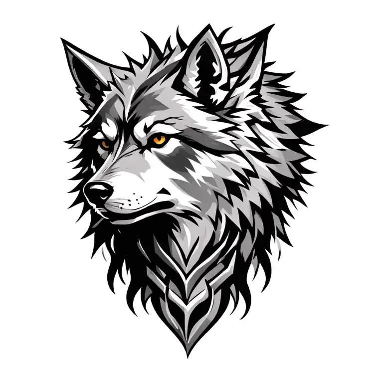 Armor Of God Wearing Wolf Head