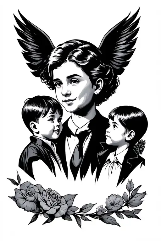 Underarm Sleeve About Mom Dad And Little Brother