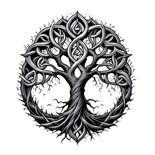 Celtic Tree Intertwined