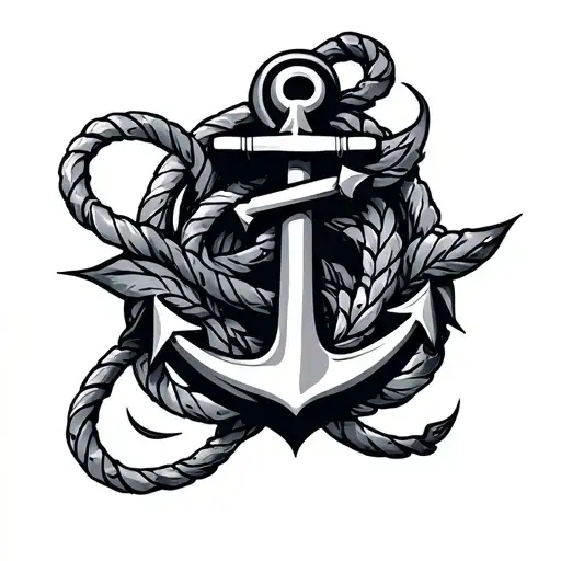 Compace With Anchor Intertwined