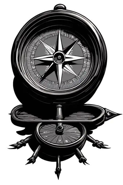 Compass Travel Japan Style Illustration