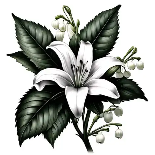 Honeysuckle And Lily Of The Valley