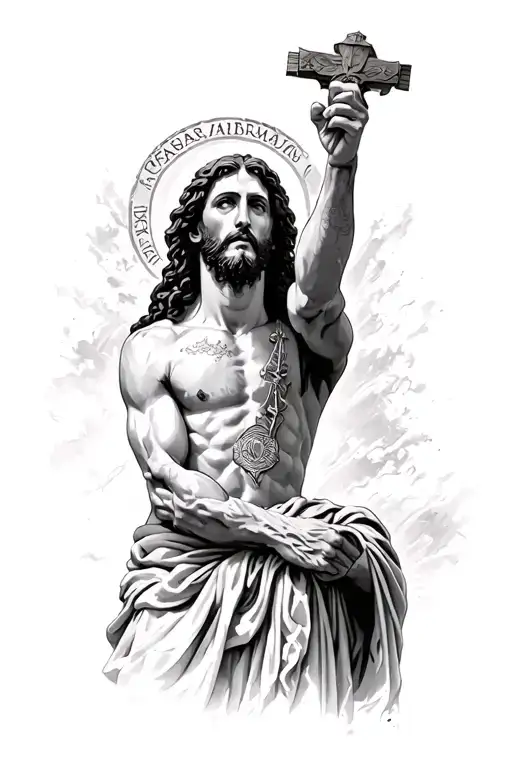 Jesus Taking The Place Of Barabbas