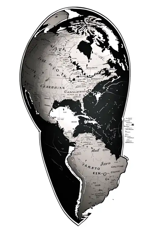 North Carolina Globe Maps & Ships & Nautical