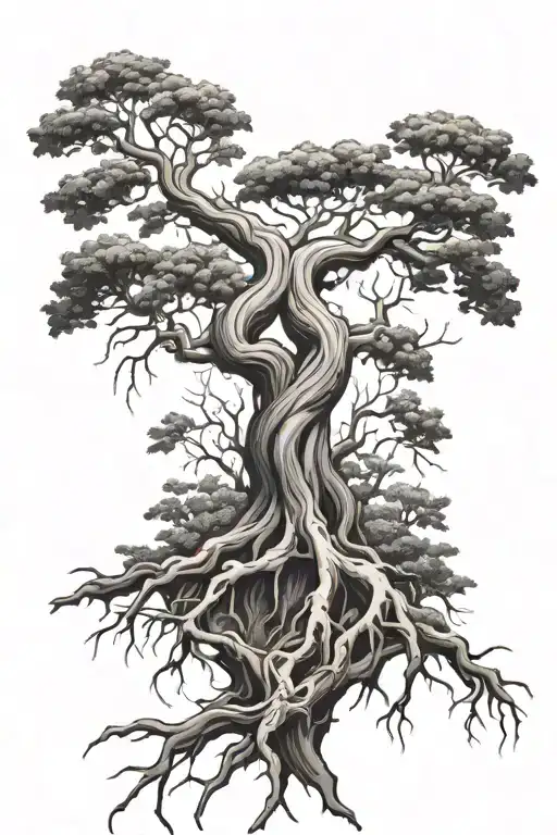 Tree Roots Turning To Human Veins