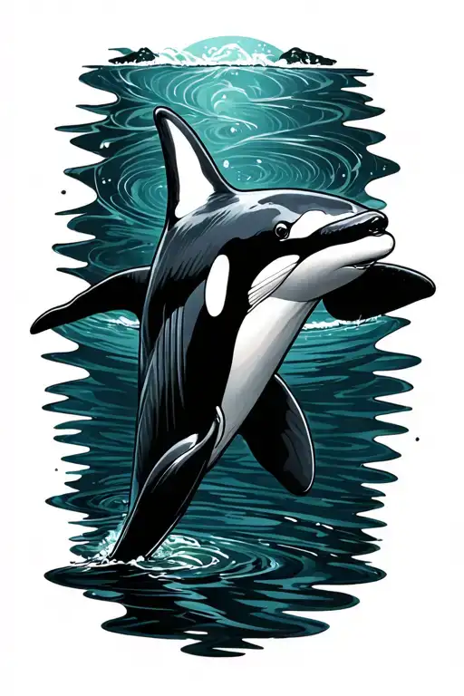 Orca Swimming