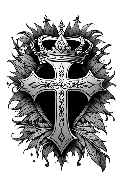 Cross With Crown