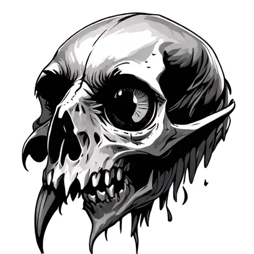 Raven Skull 1 Eye Ball