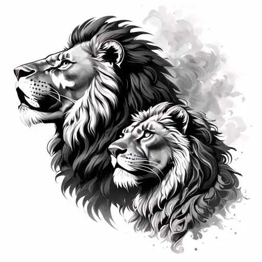 Roman Soilder With Lion And Lioness