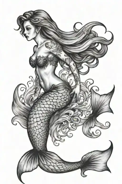 Mermaid Swimming