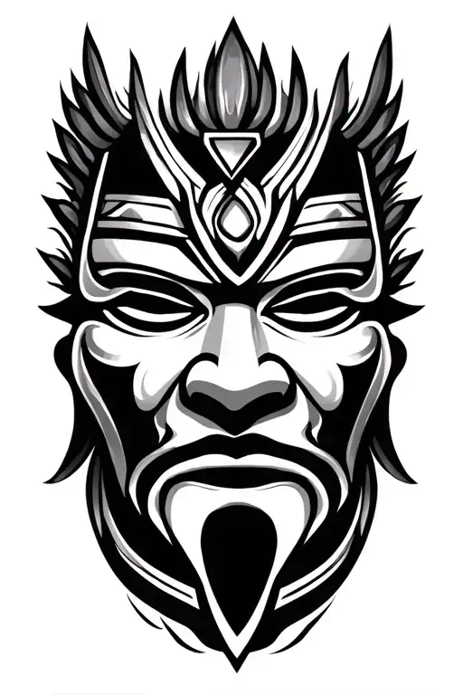Mongolian Tribal War Mask