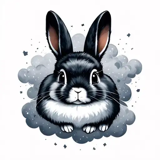 Please Give Me A Fine Line Bunny Shaped Cloud