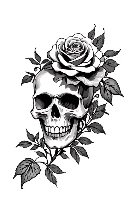 Skull And Roses