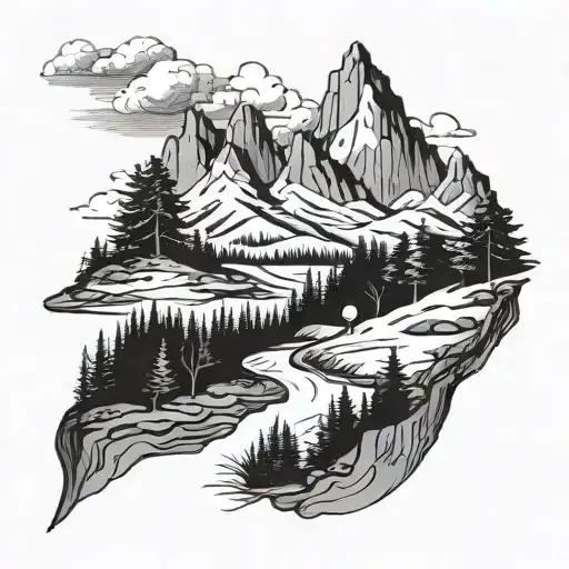 A Mountain Landscape With A Hidden Golf Course Integrated Into The Design