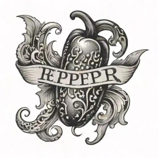 The Word Pepper Surrounded