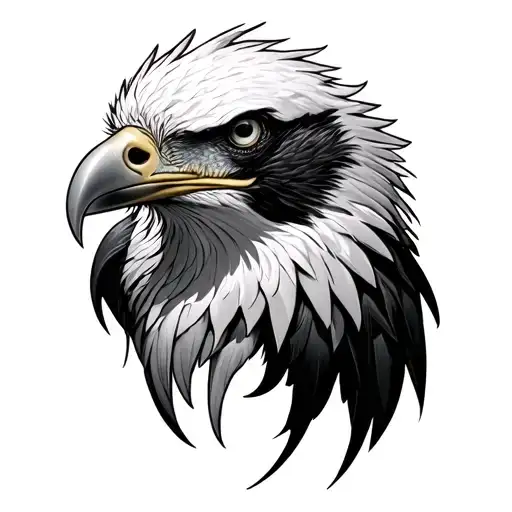 Fish Eagle Head Surrounded