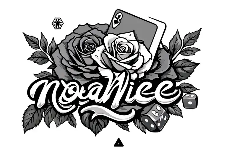 Noahieee With Roses And Cards And Dice With Twisted Tea Logo Involved