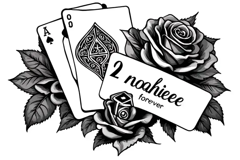 Noahieee Forever 20 With Roses And Cards And Dice With Twisted Tea Logo Involved