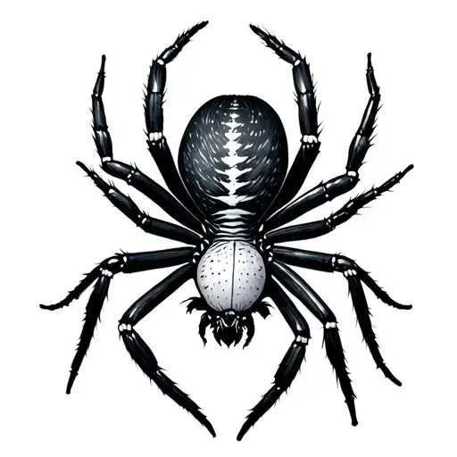 Black And White Spider