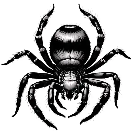 Black And White Spider