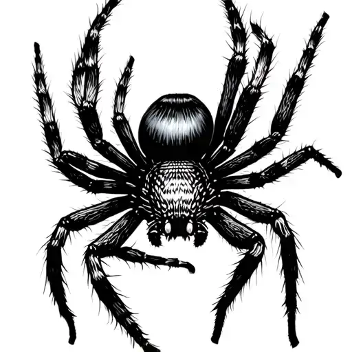 Black And White Spider Not Real