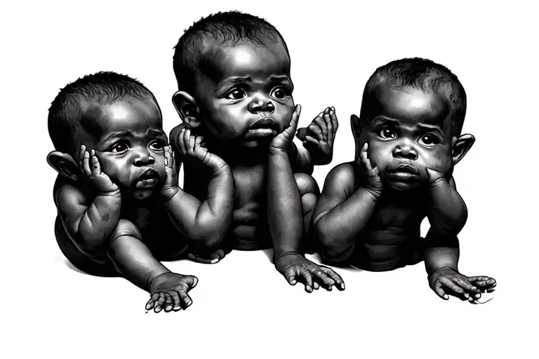 Black Baby See Hear See Speak No Evil
